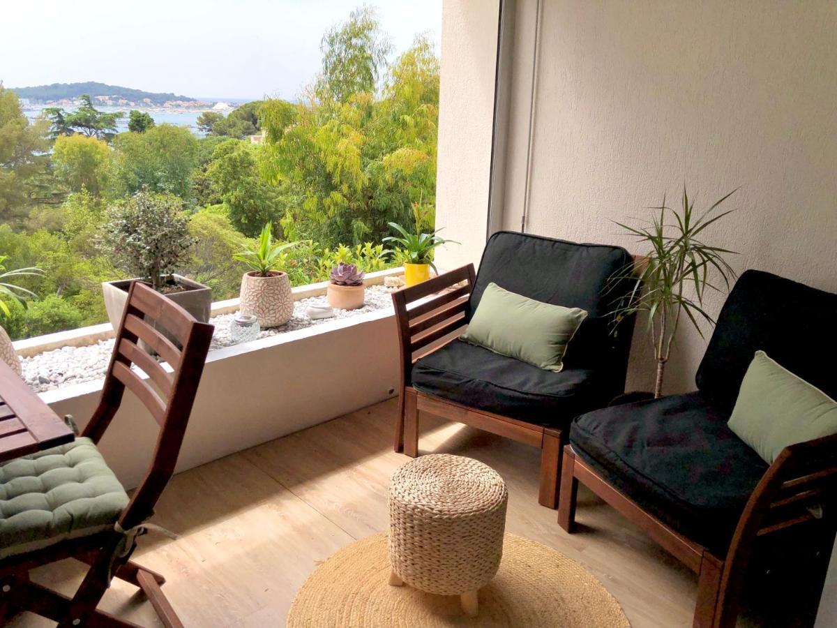 Charme & Calme-Tamaris- Studio Vue Mer - Piscine - Le Petit Olivier Sur Mer لا سين سور مير المظهر الخارجي الصورة